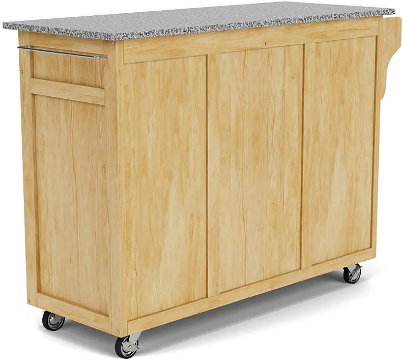 9200-1013 Create-A-Cart Brown Kitchen Cart with Gray Granite Top-6