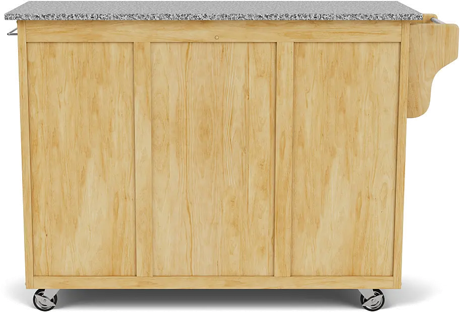 9200-1013 Create-A-Cart Brown Kitchen Cart with Gray Granite Top-7
