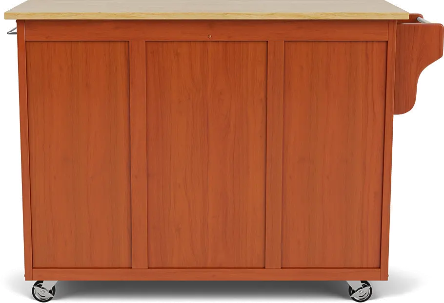 9200-1061 Create-A-Cart Brown Kitchen Cart with Hardwood Top-7