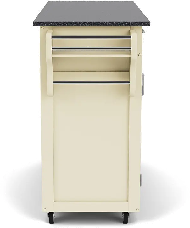 9200-1024 Create-A-Cart Off-White Kitchen Cart with Granite Top-5