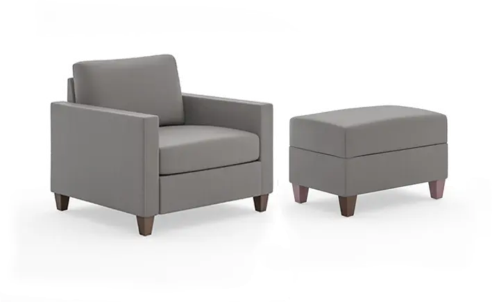 2001-18-FB02 Dylan Gray Armchair and Ottoman-1