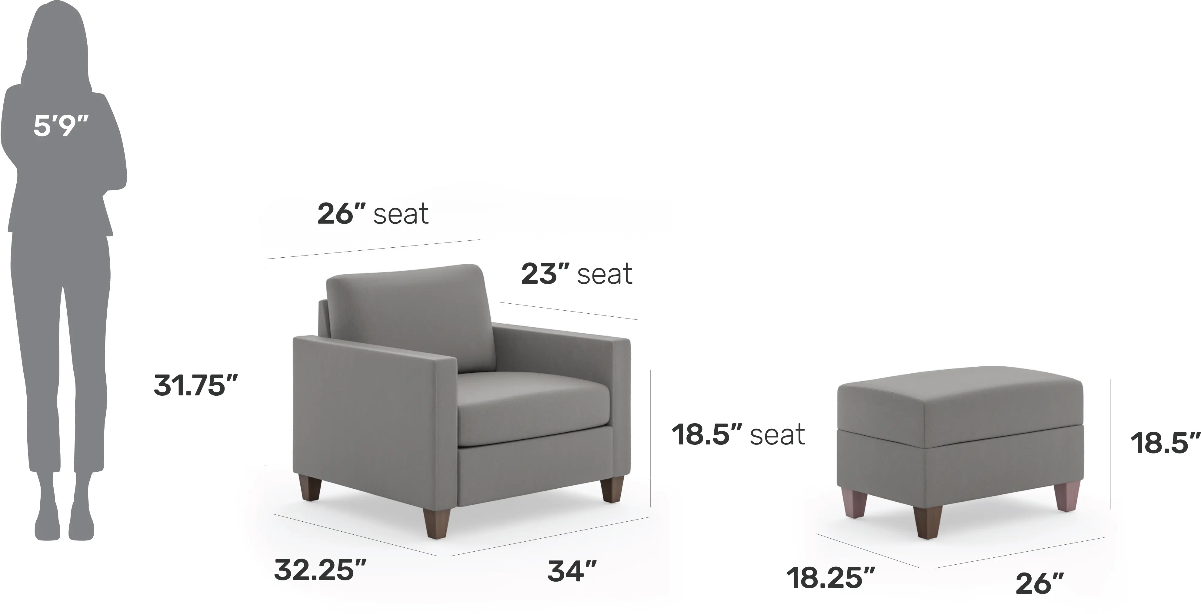 2001-18-FB02 Dylan Gray Armchair and Ottoman-5