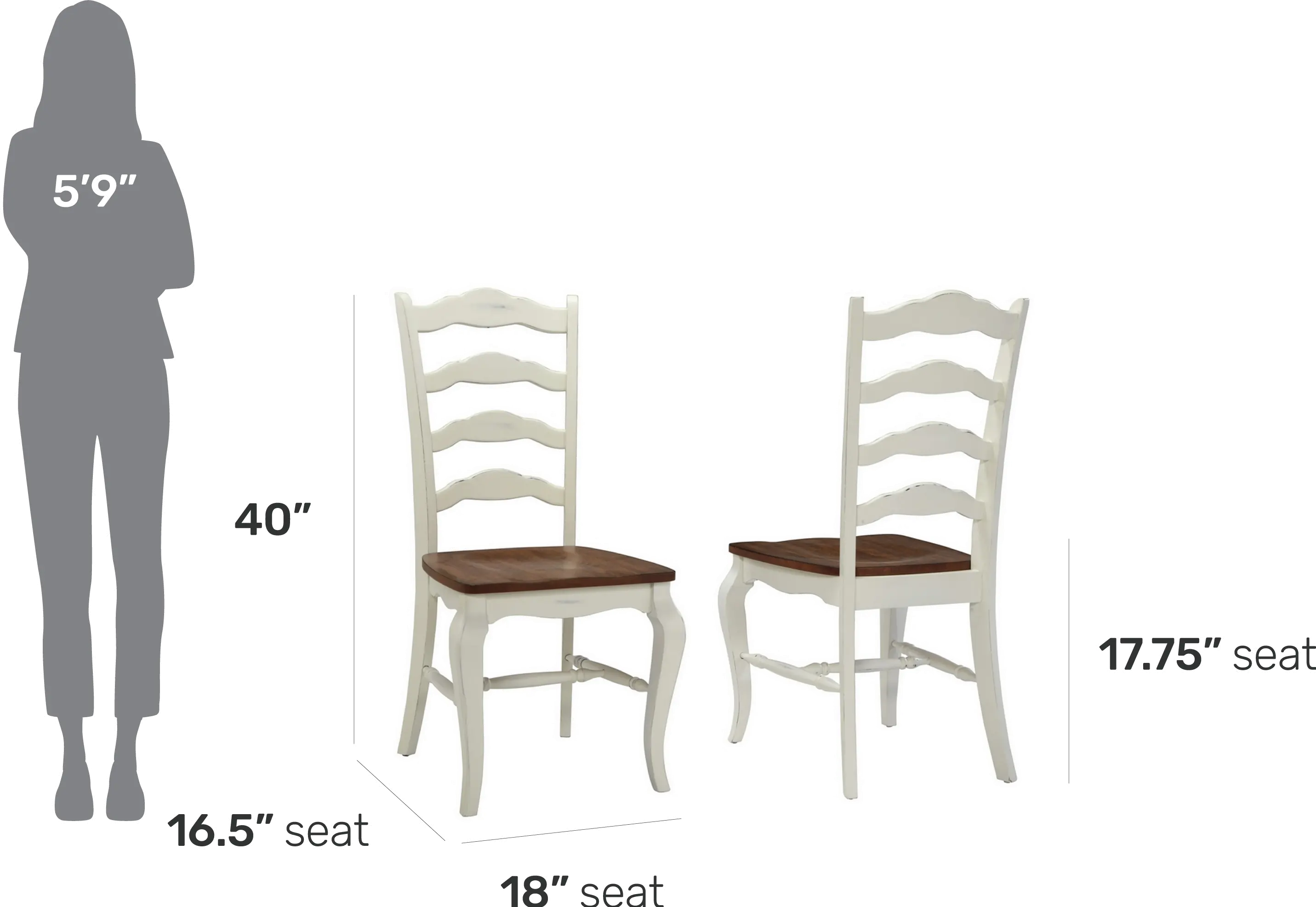 5518-802 French Countryside Off-White Dining Chair Set of Two-4