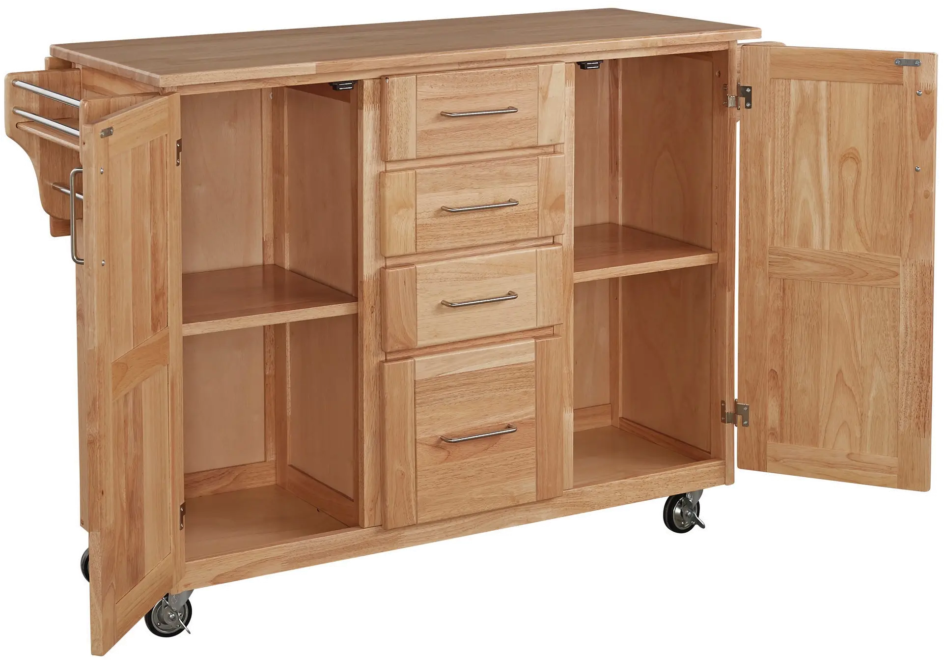 5089-95 General Natural Kitchen Island with Drawers-4