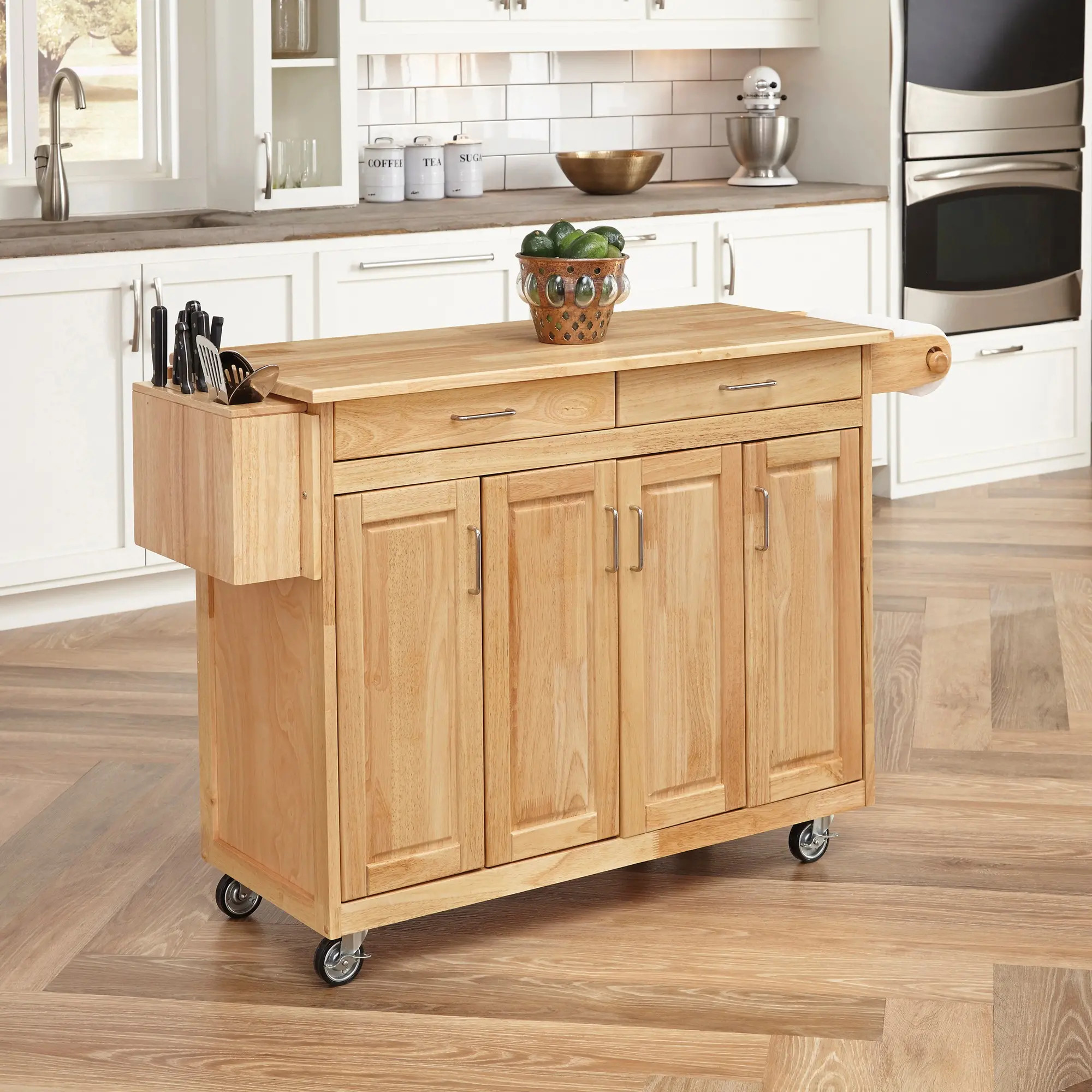 5023-95 General Line Brown Kitchen Cart-2