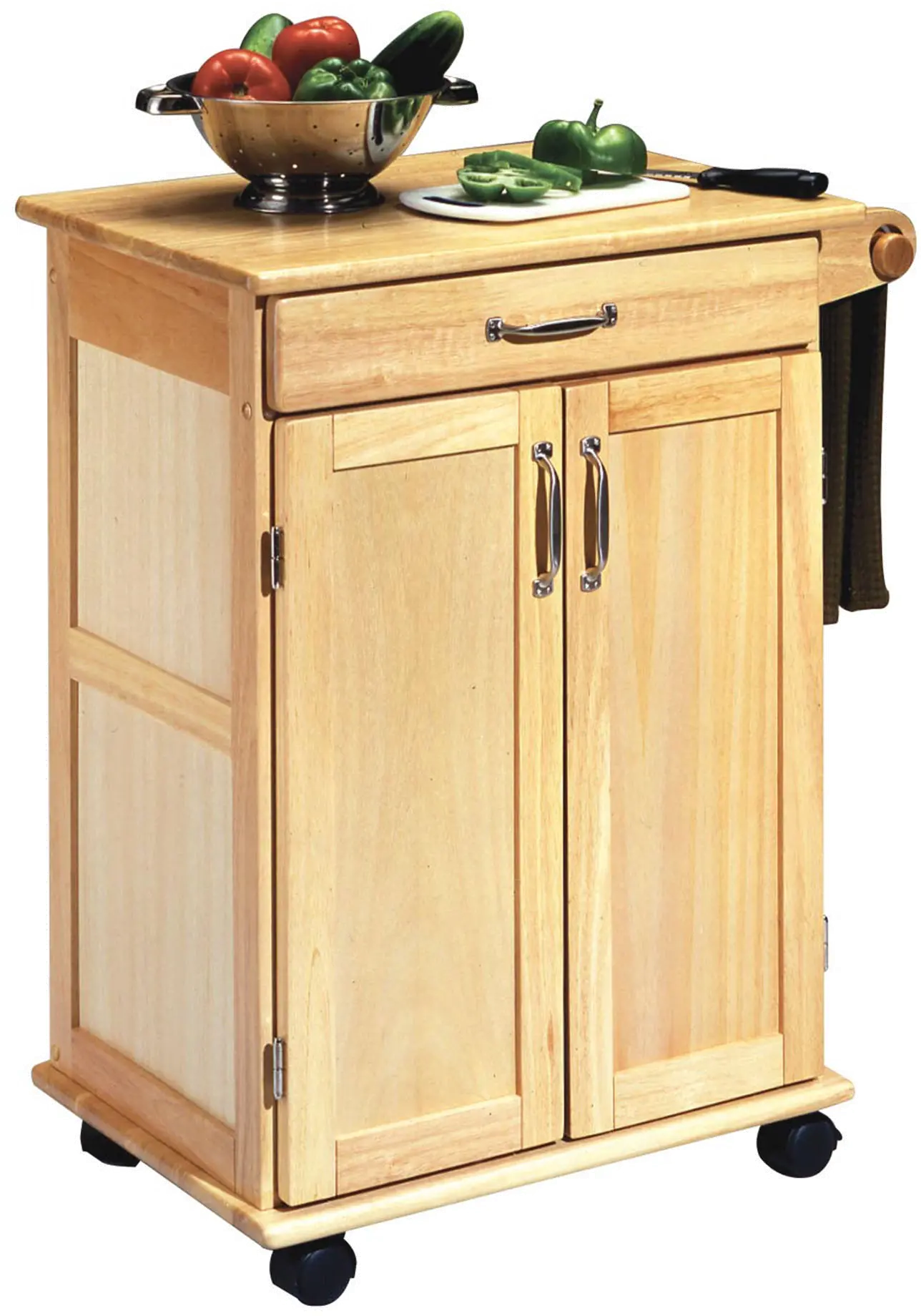 5040-95 General Natural Small Kitchen Cart-1
