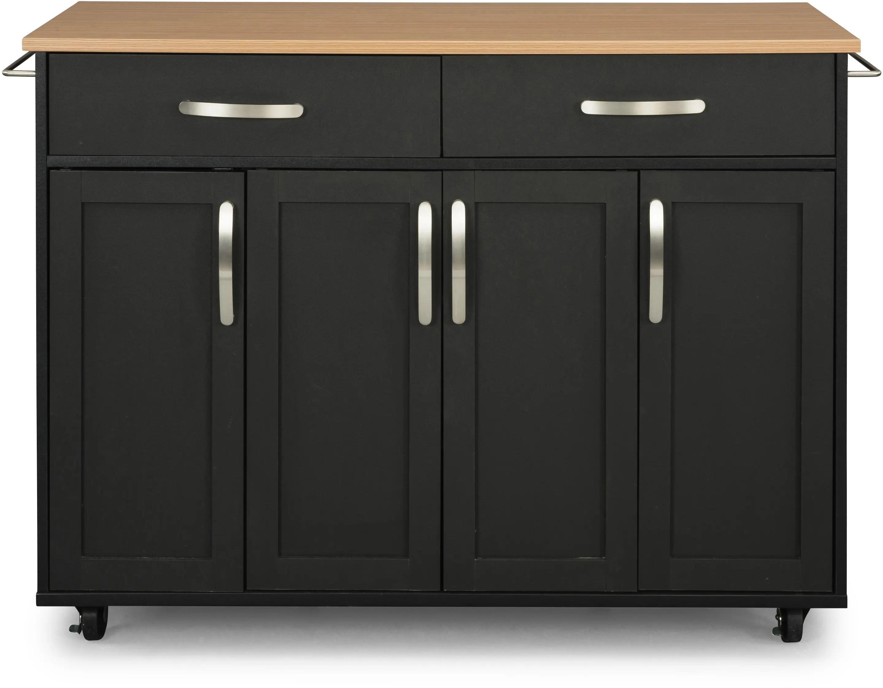 4411-95 Ella Black Kitchen Cart-1