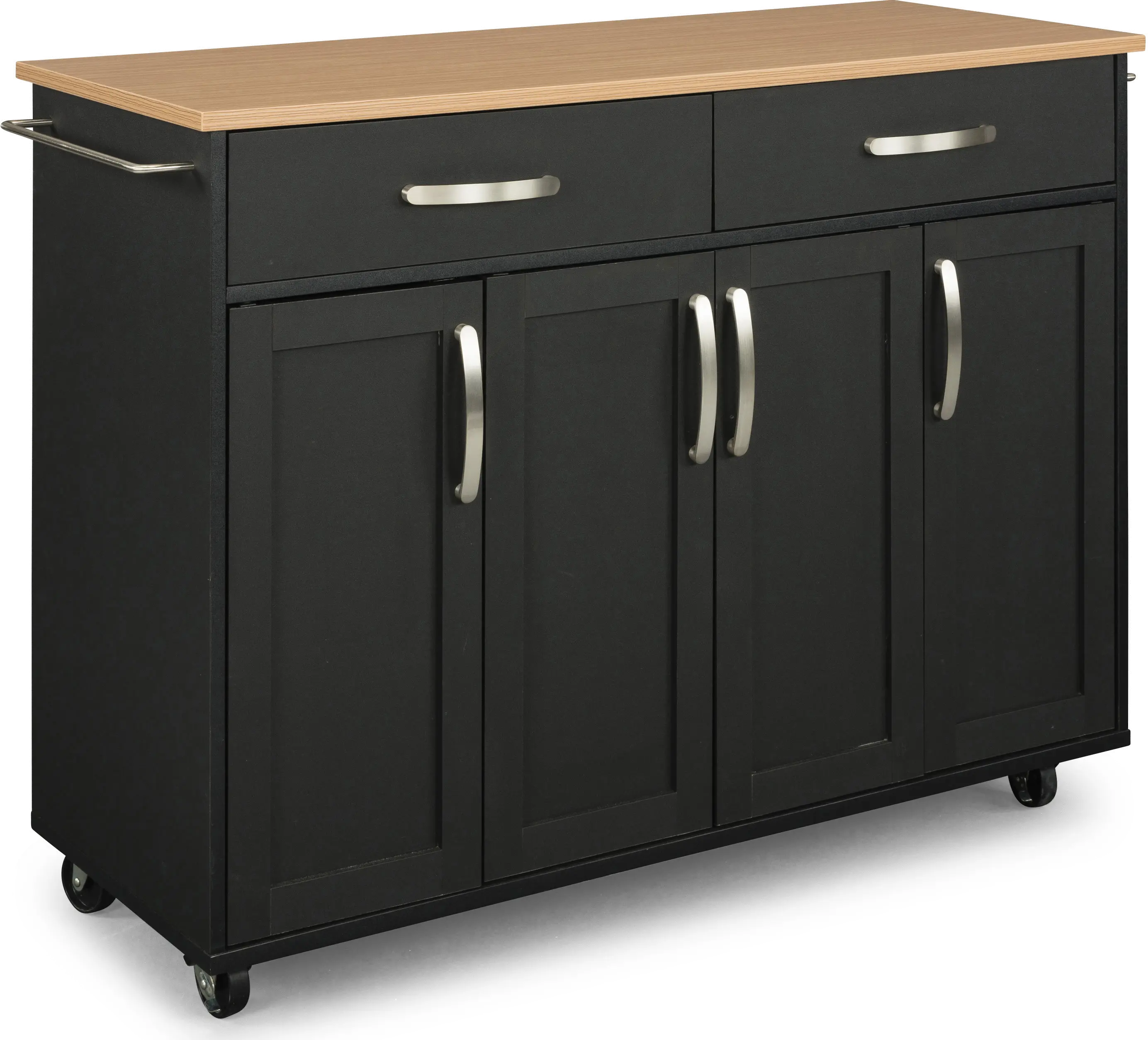 4411-95 Ella Black Kitchen Cart-3