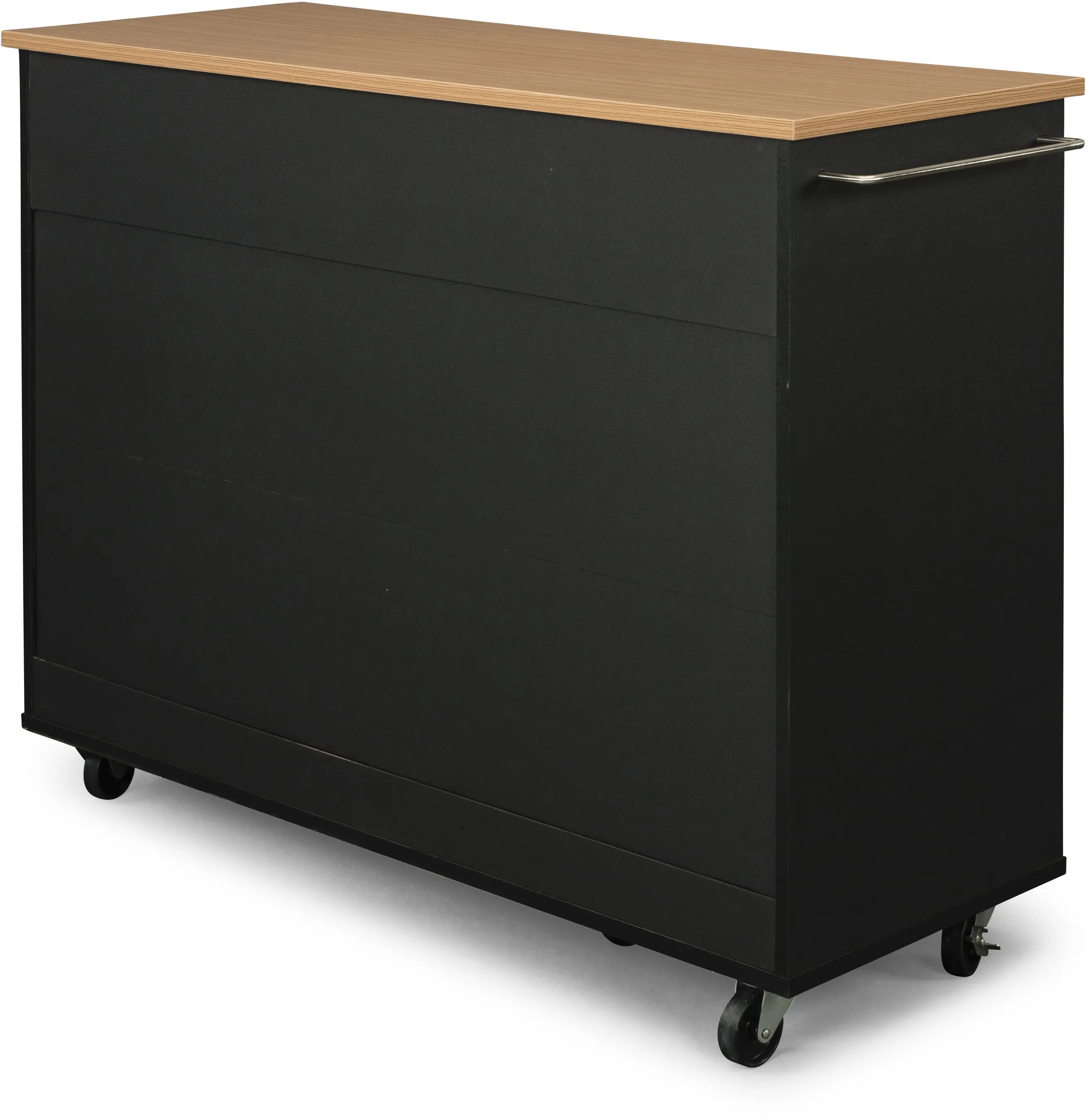 4411-95 Ella Black Kitchen Cart-6