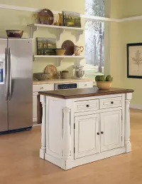 5020-94 Monarch Off-White Kitchen Island