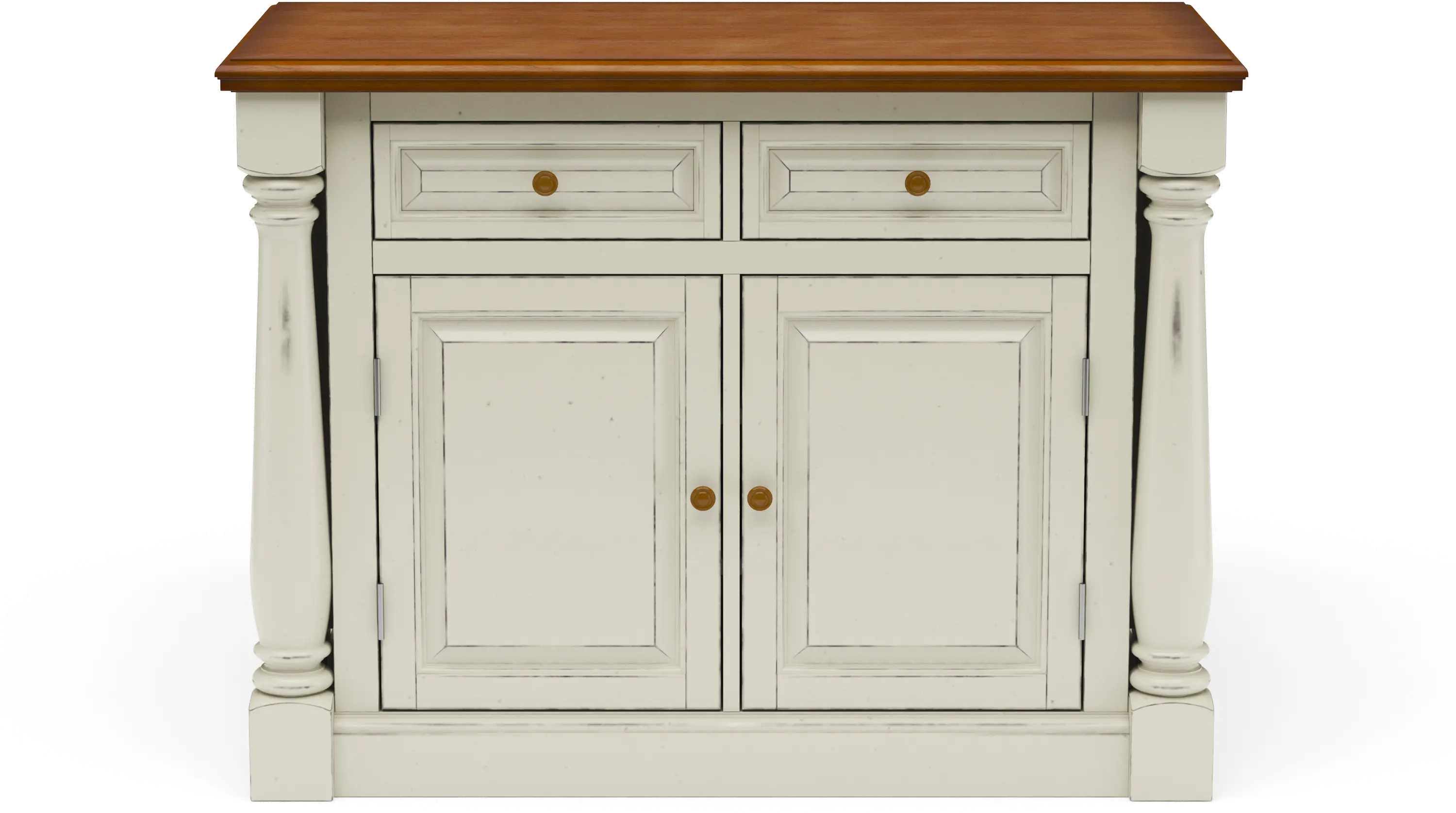 5020-94 Monarch Off-White Kitchen Island-1