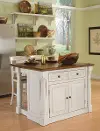 5020-948 Monarch Off-White Kitchen Island Set