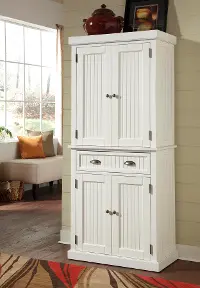 5022-69 Nantucket Off-White Tall Storage Pantry