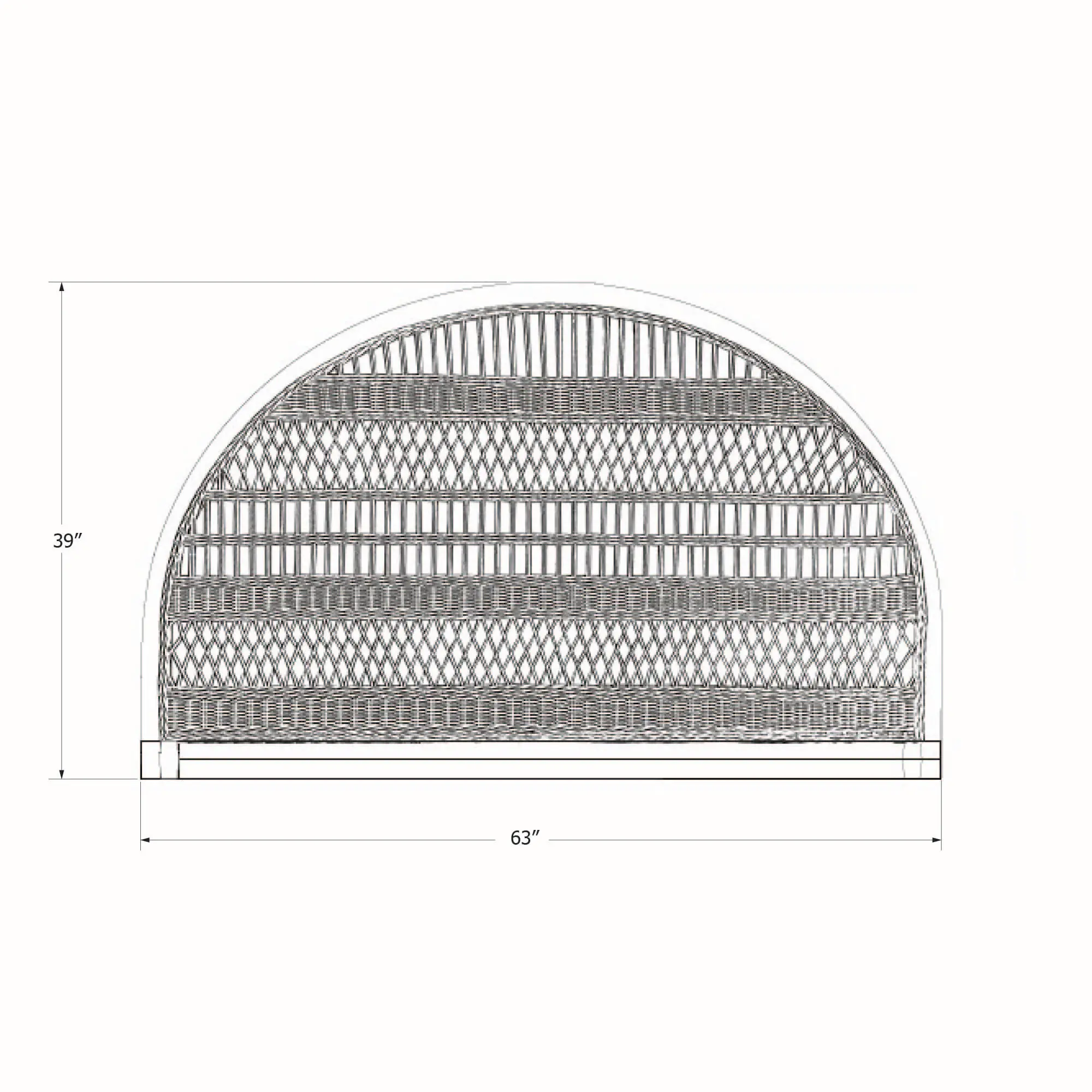 13463 Balka Rattan Queen Wall-Mounted Headboard - South Shore-6