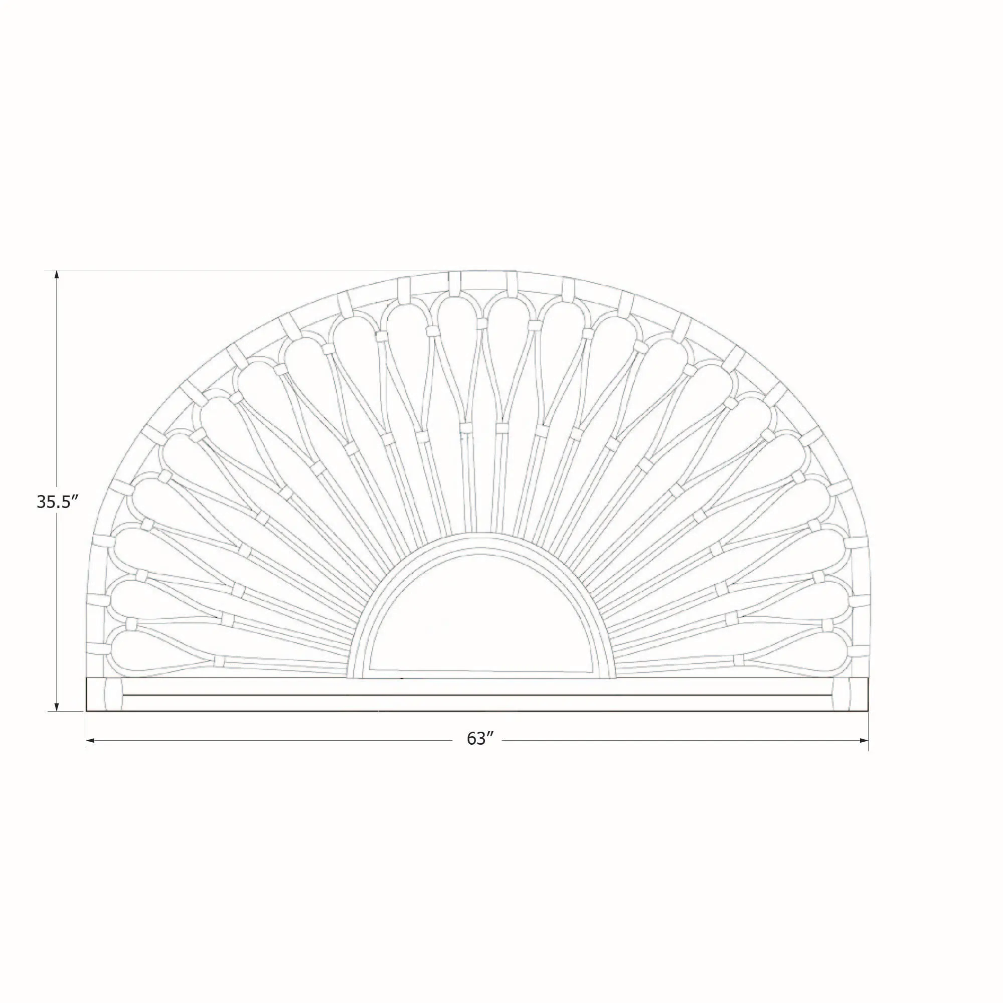 13464 Balka Rattan Queen Wall-Mounted Headboard - South Shore-6
