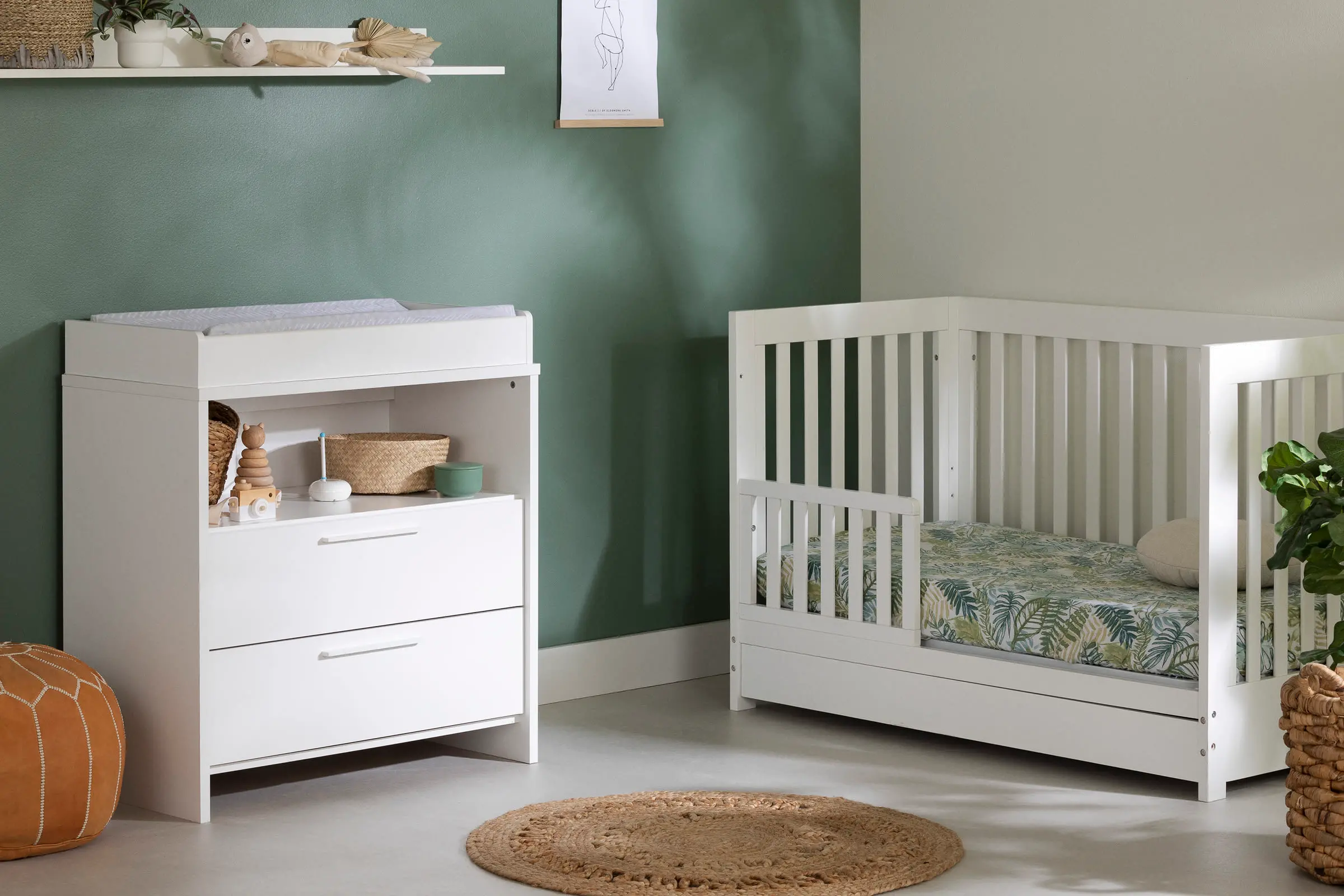 14160 Cookie White Changing Table - South Shore-3