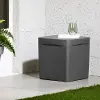 13791 Dalya Dark Gray Square Outdoor Side Table - South Shore