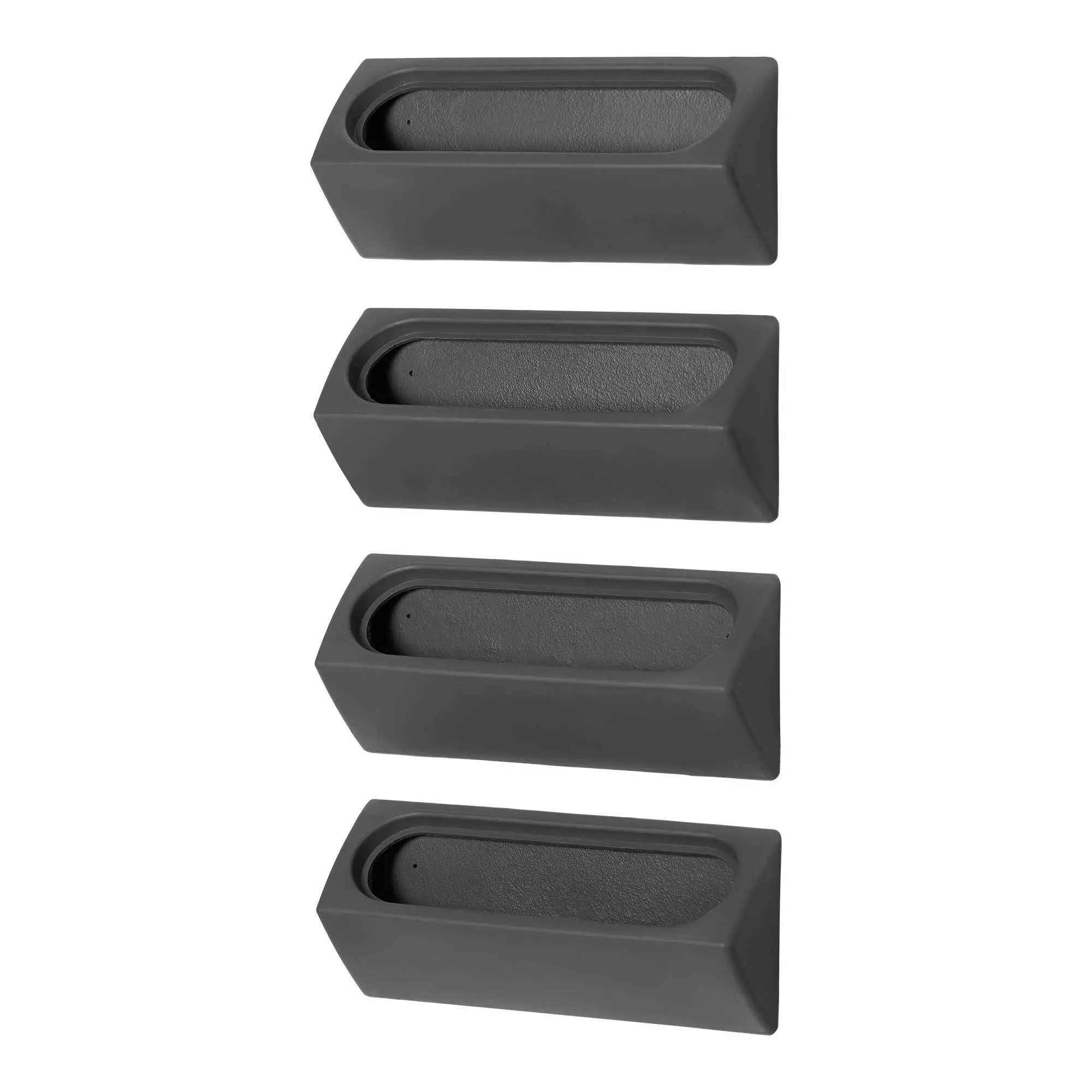 13802 Dalya Dark Gray Wall Planters, Set of 4-1