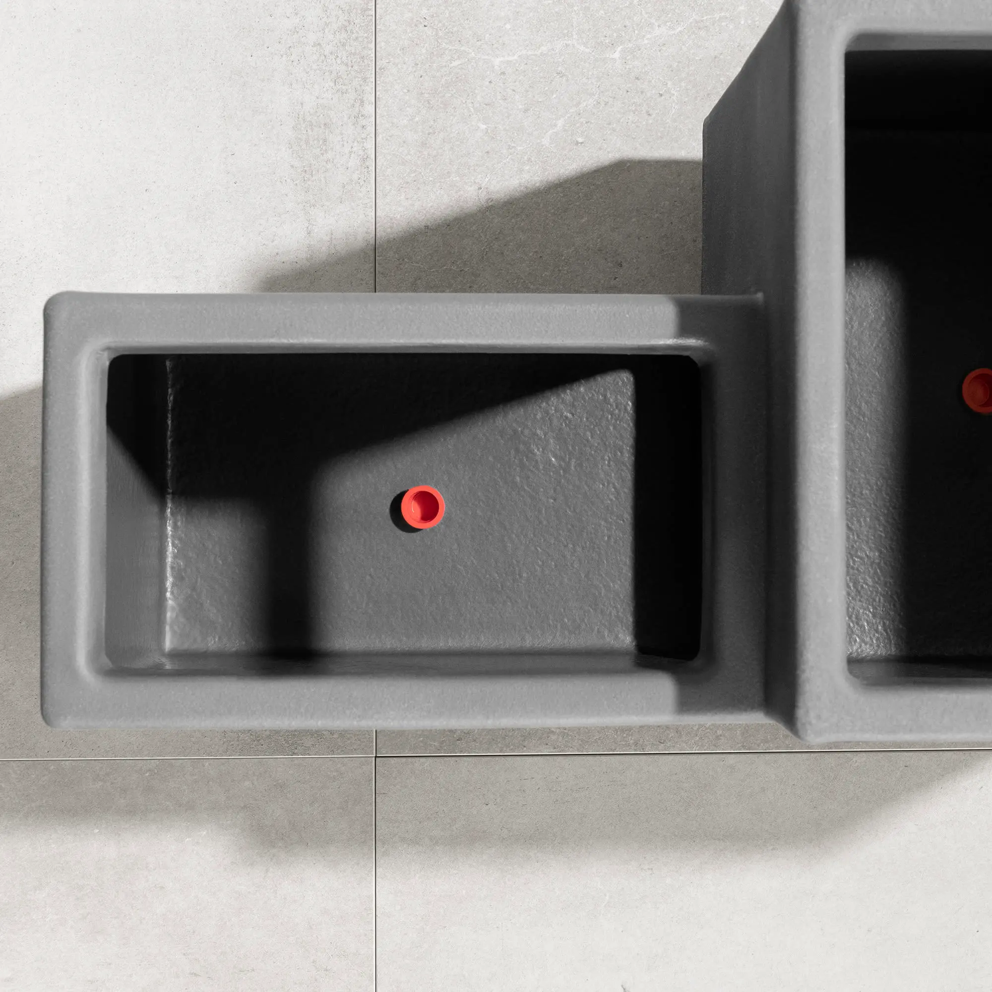 13806 Dalya Dark Gray Wall Planters, Set of 2-7