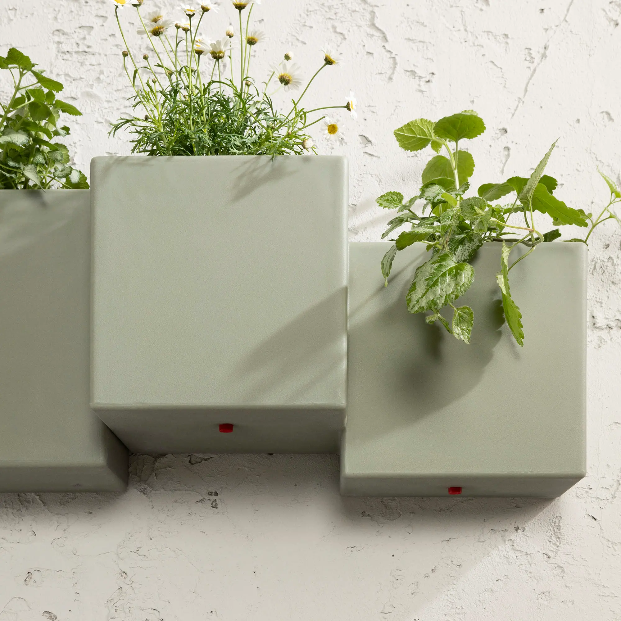 13808 Dalya Sage Green Wall Planters, Set of 2 - South Shore-5