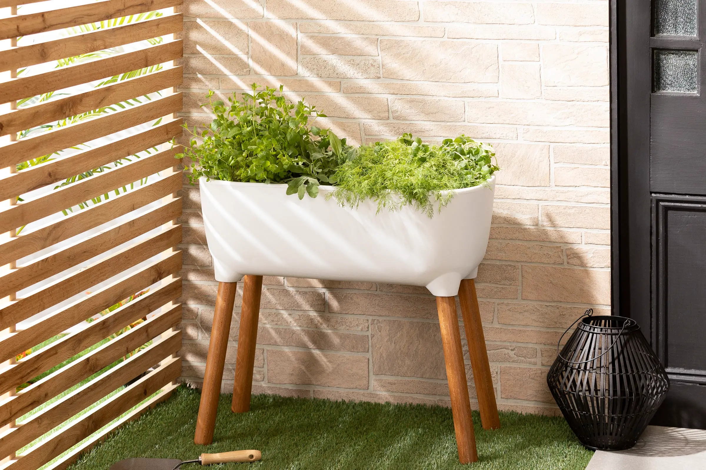 13809 Dalya White Raised Planter - South Shore-3