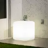 13813 Dalya White Lighted Side Table - South Shore