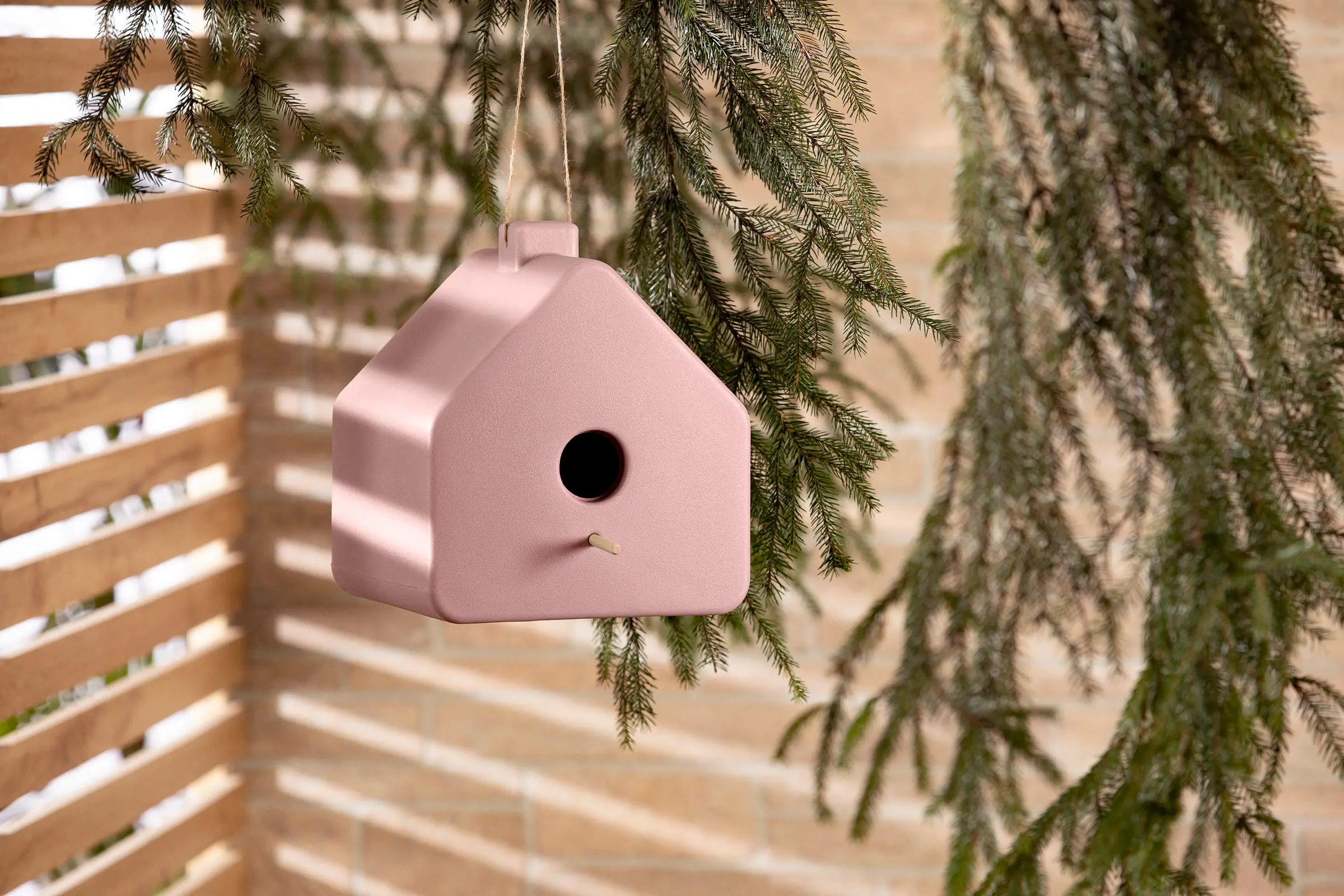 13818 Dalya Pink Decorative Birdhouse - South Shore-3