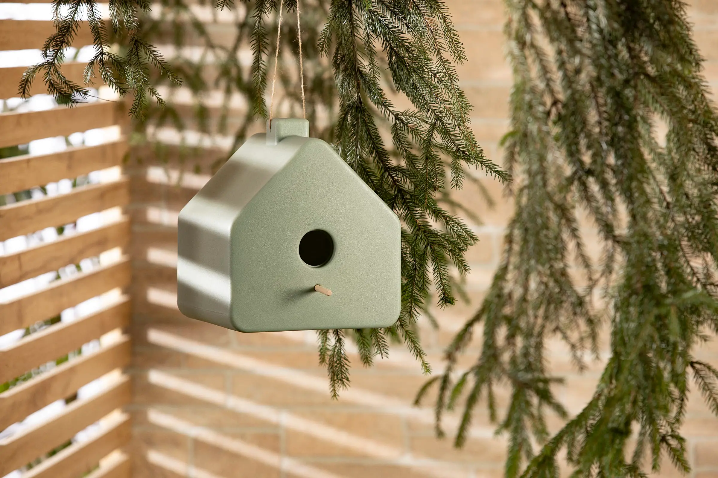 13819 Dalya Sage Green Decorative Birdhouse - South Shore-3