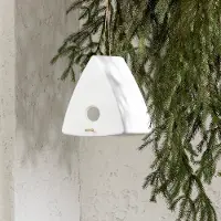 13820 Dalya White Triangle Decorative Birdhouse - South Shore