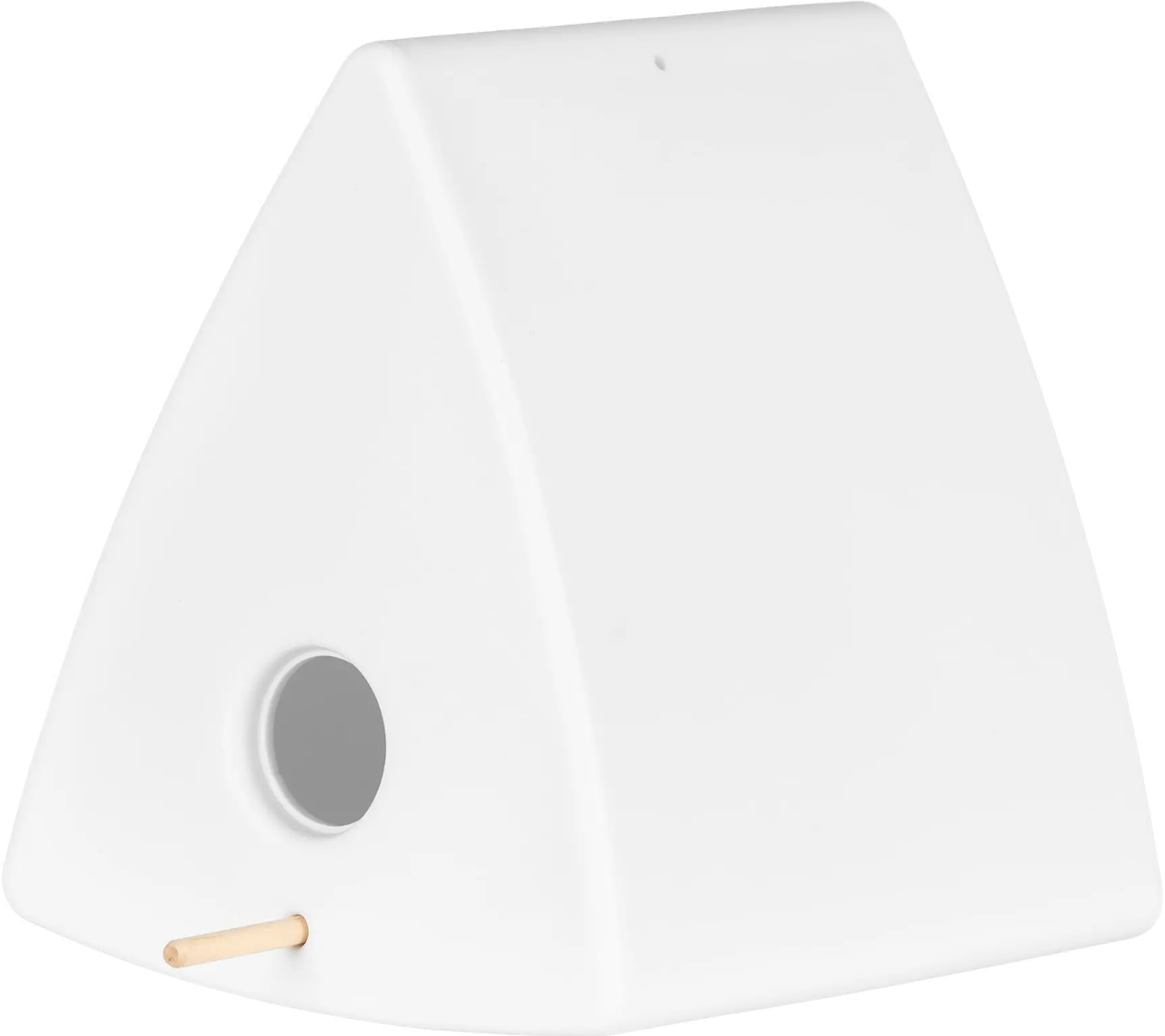 13820 Dalya White Triangle Decorative Birdhouse - South Shore-1