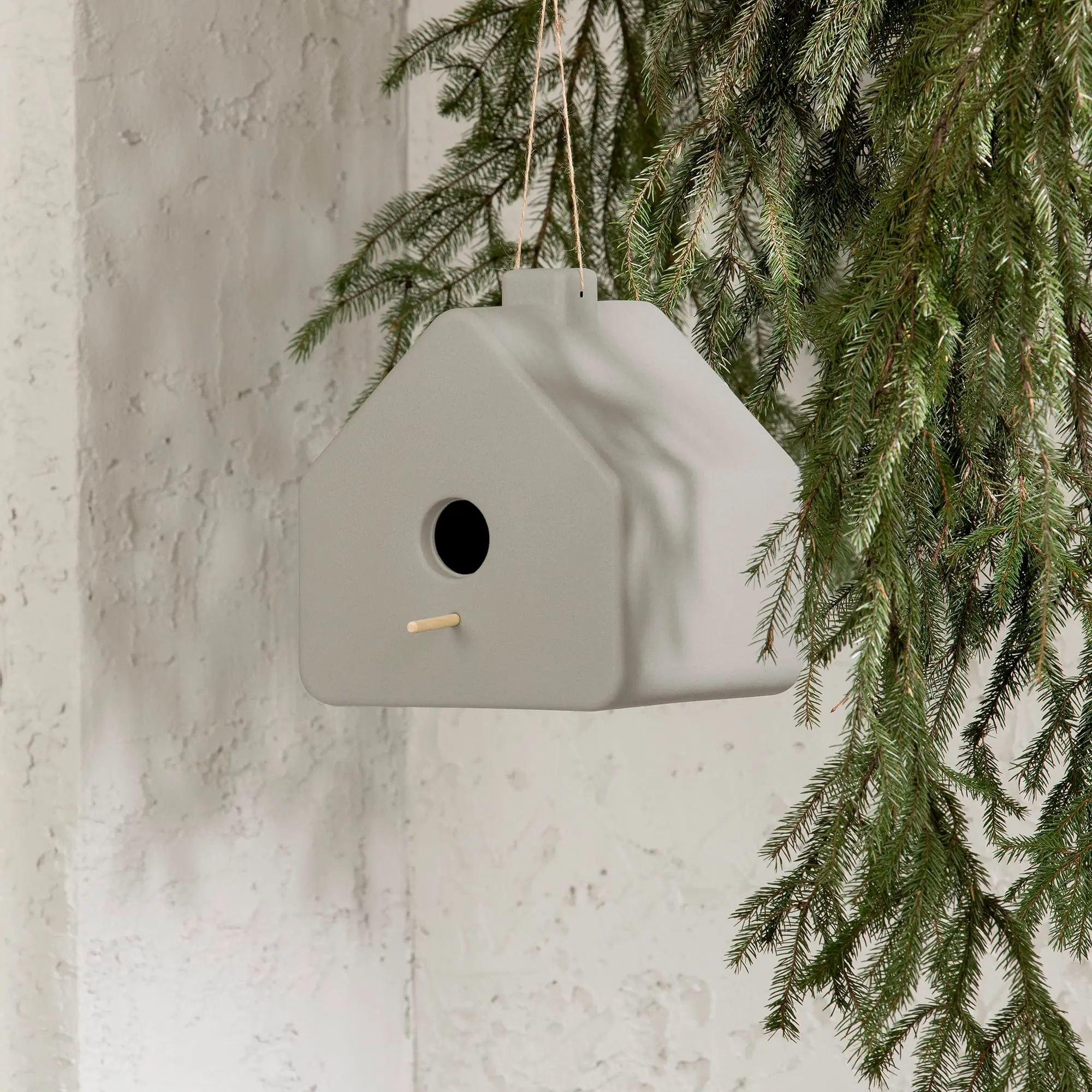 14245 Dalya Greige Decorative Birdhouse-2