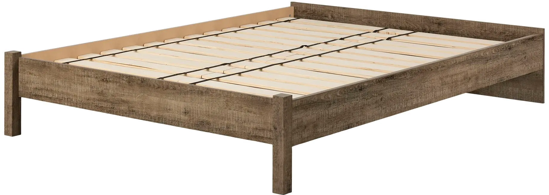 13263 Holland Brown Oak Queen Platform Bed - South Shore-1