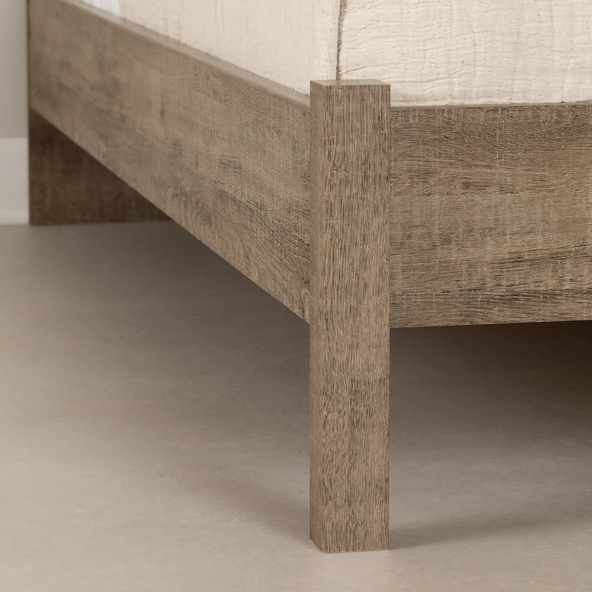 13263 Holland Brown Oak Queen Platform Bed - South Shore-5