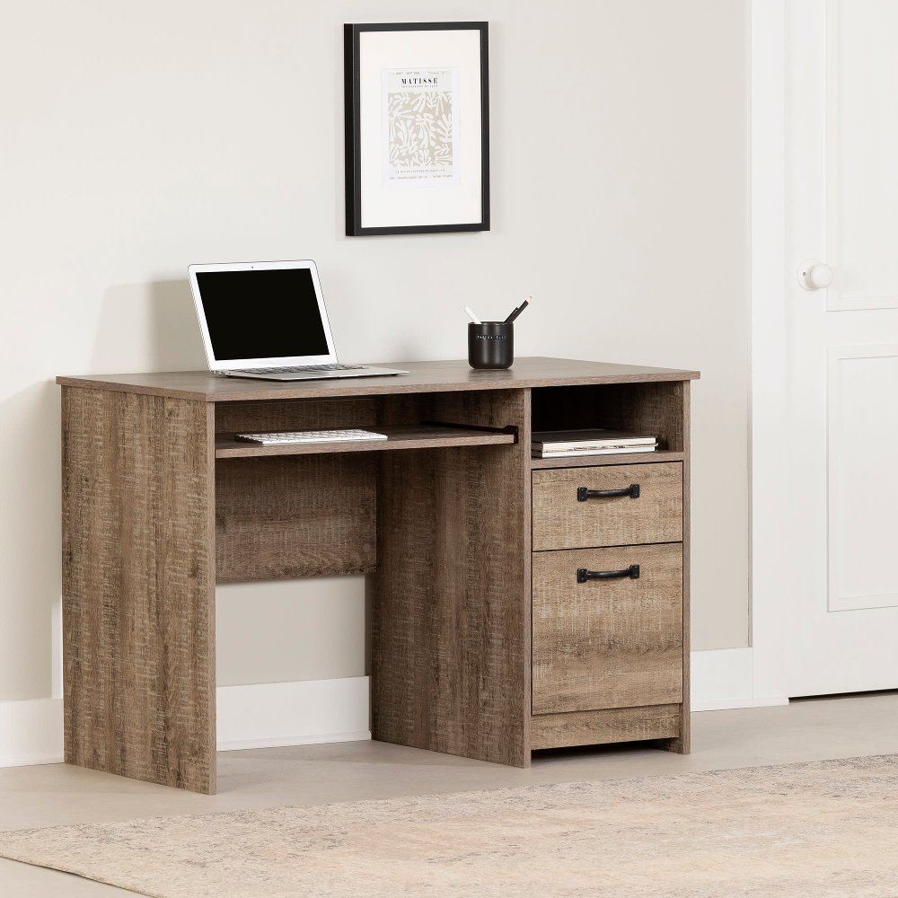 Tassio Medium Brown Desk - South Shore