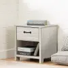 14497 Ulysses Gray Oak 1-Drawer Nightstand - South Shore