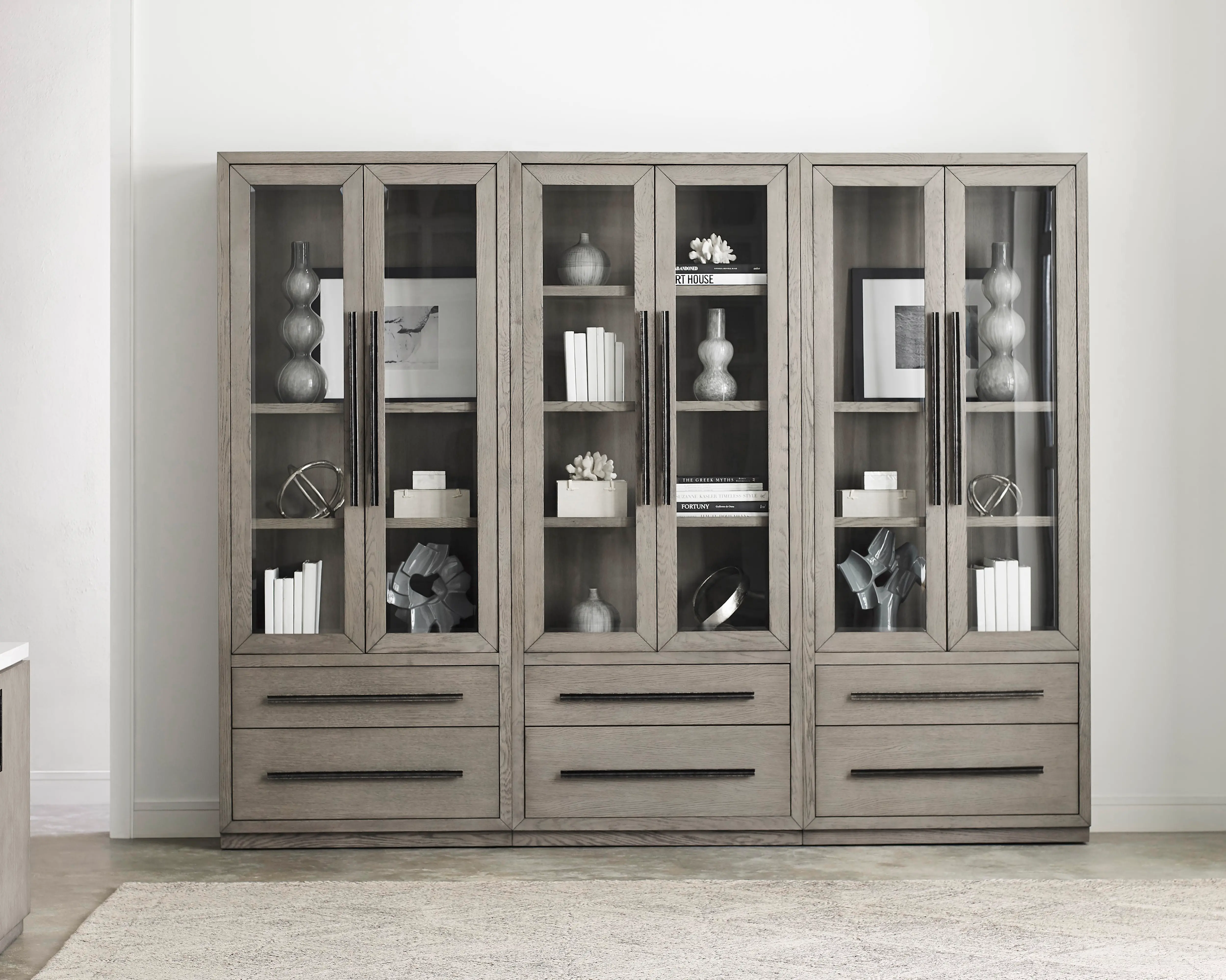Pure Modern Gray Curio Cabinet-4