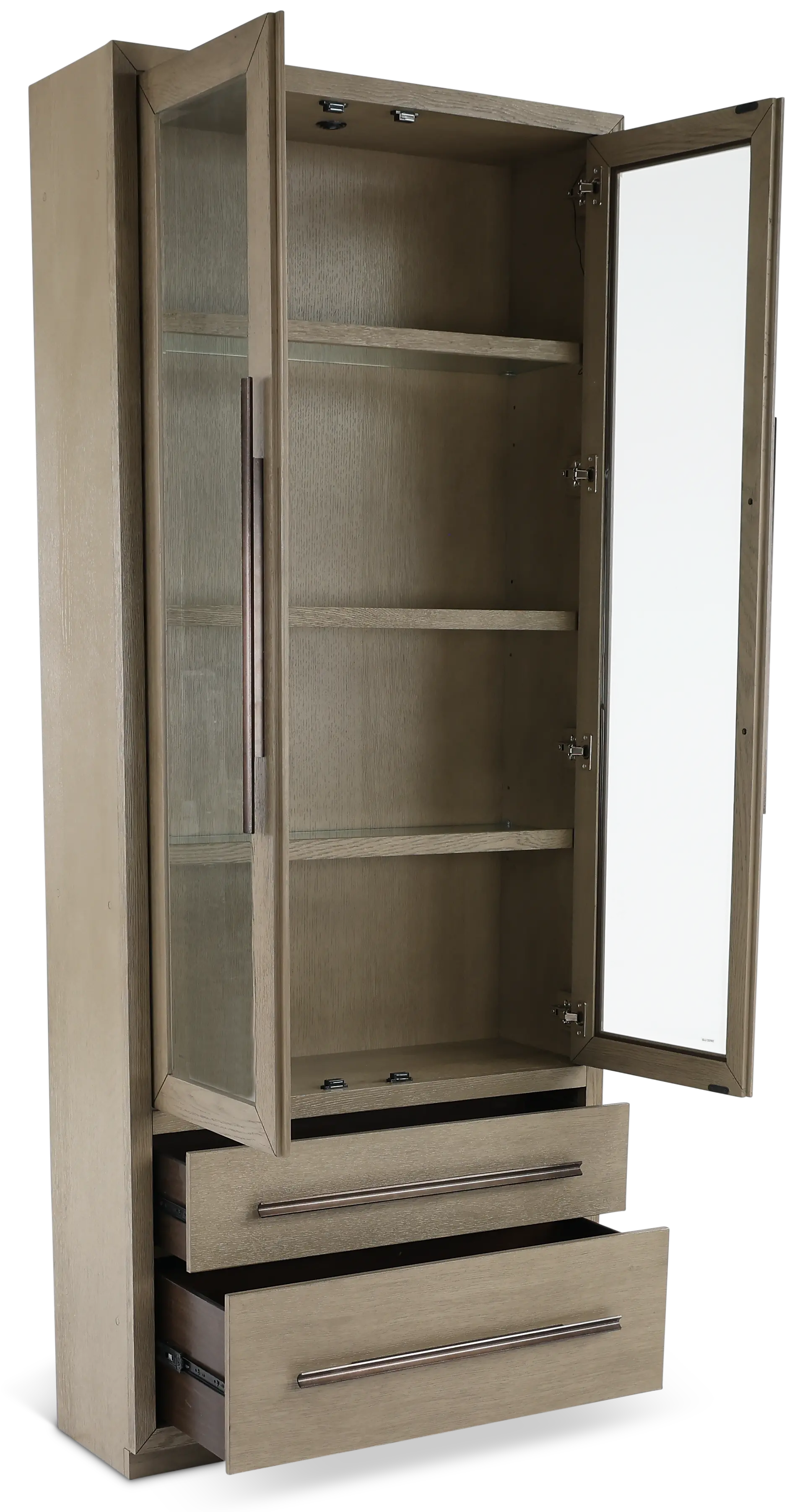 Pure Modern Gray Curio Cabinet-6