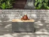6801-23 Boca Raton Brown Outdoor Storage Table