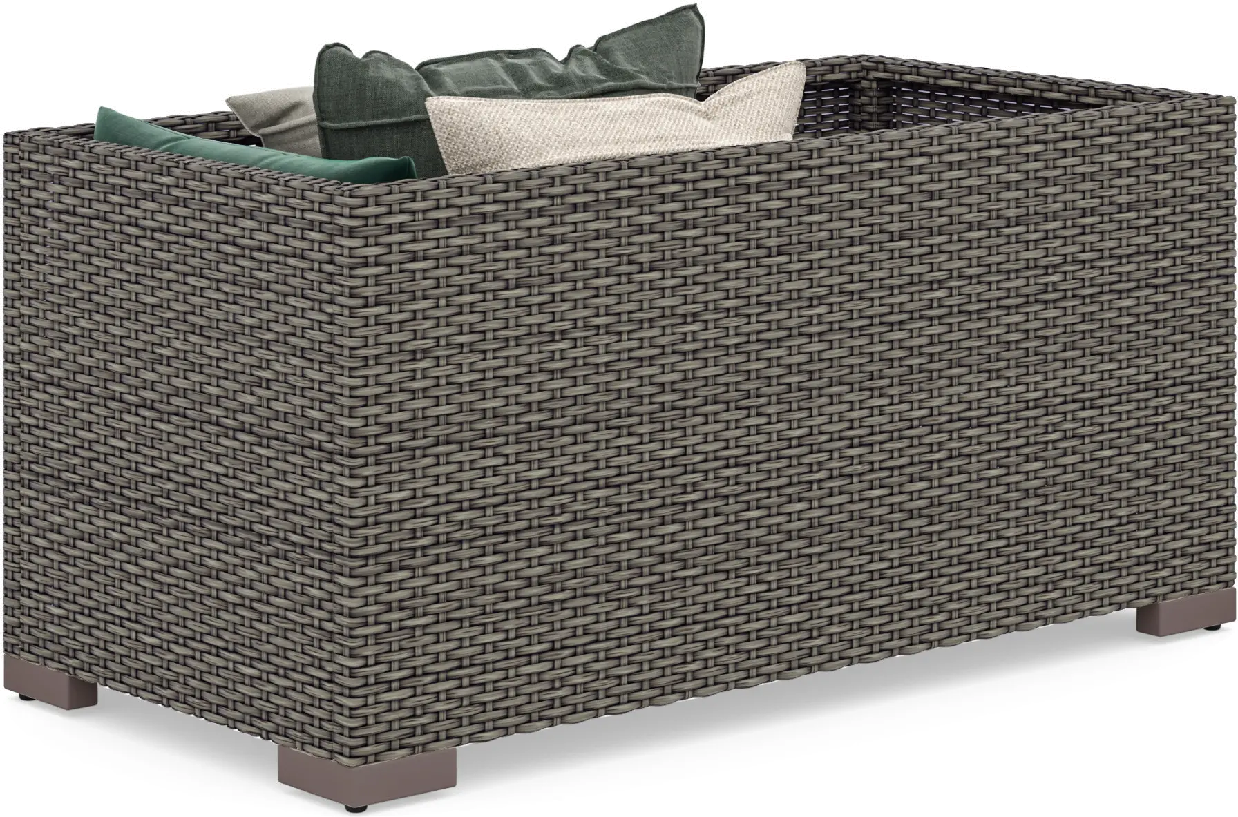 6801-23 Boca Raton Brown Outdoor Storage Table-6