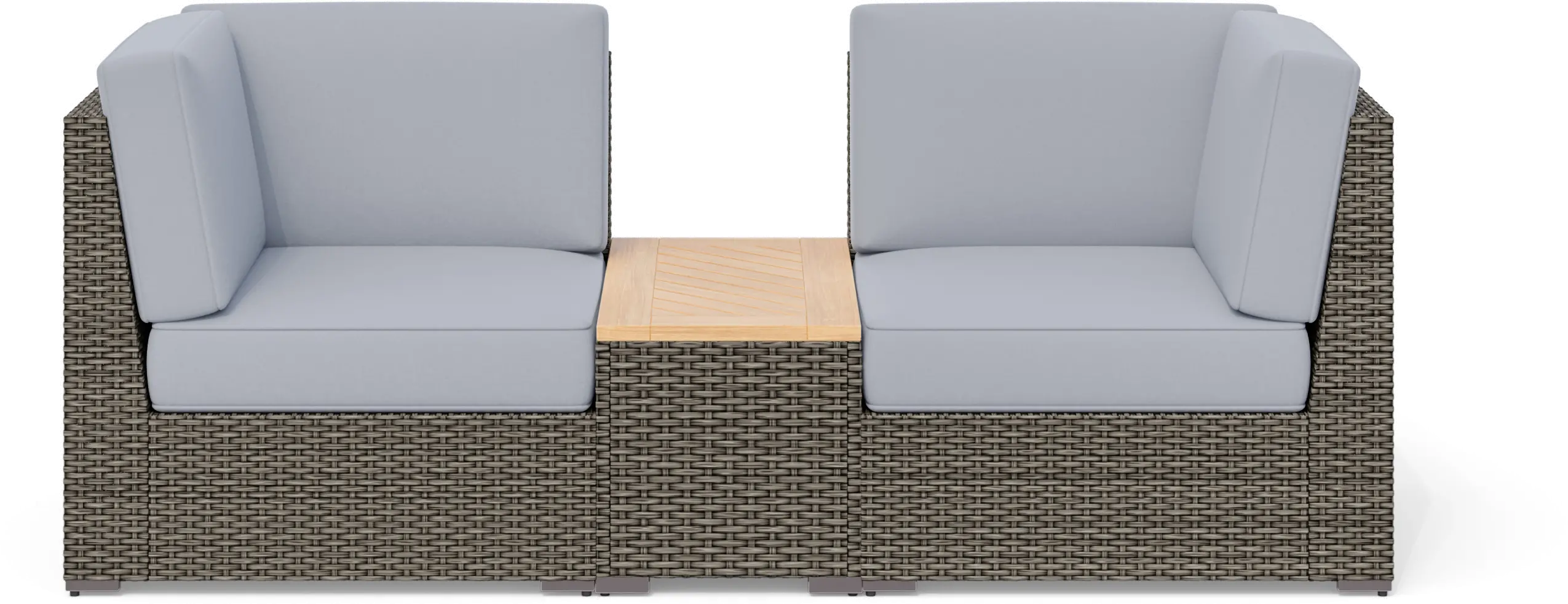 6801-12D-23 Boca Raton Gray Outdoor 3 Piece Set with Storage Table-1