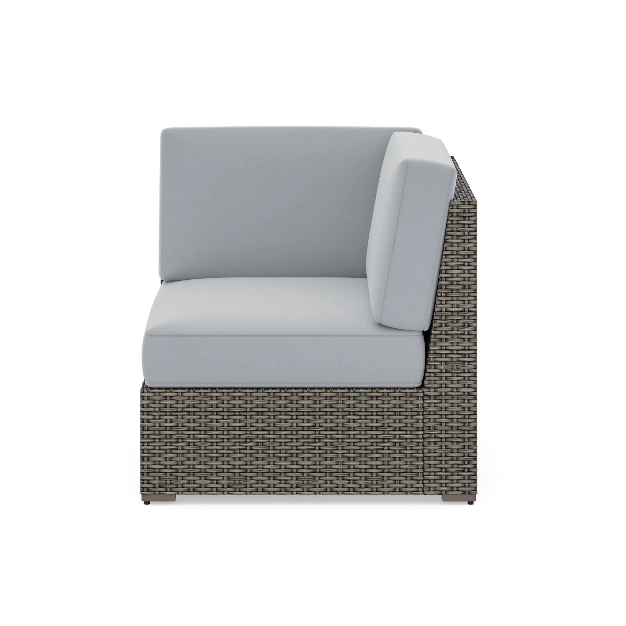 6801-12 Boca Raton Gray Outdoor Sectional Side Chair-5
