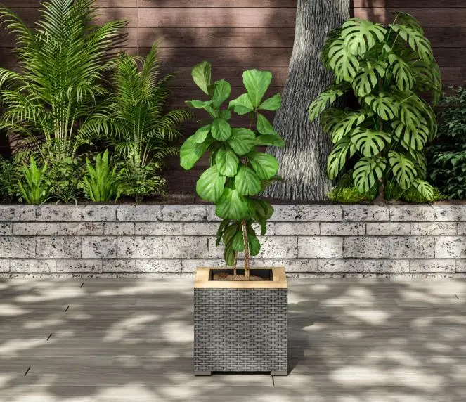 6801-24 Boca Raton Brown Outdoor Planter-2