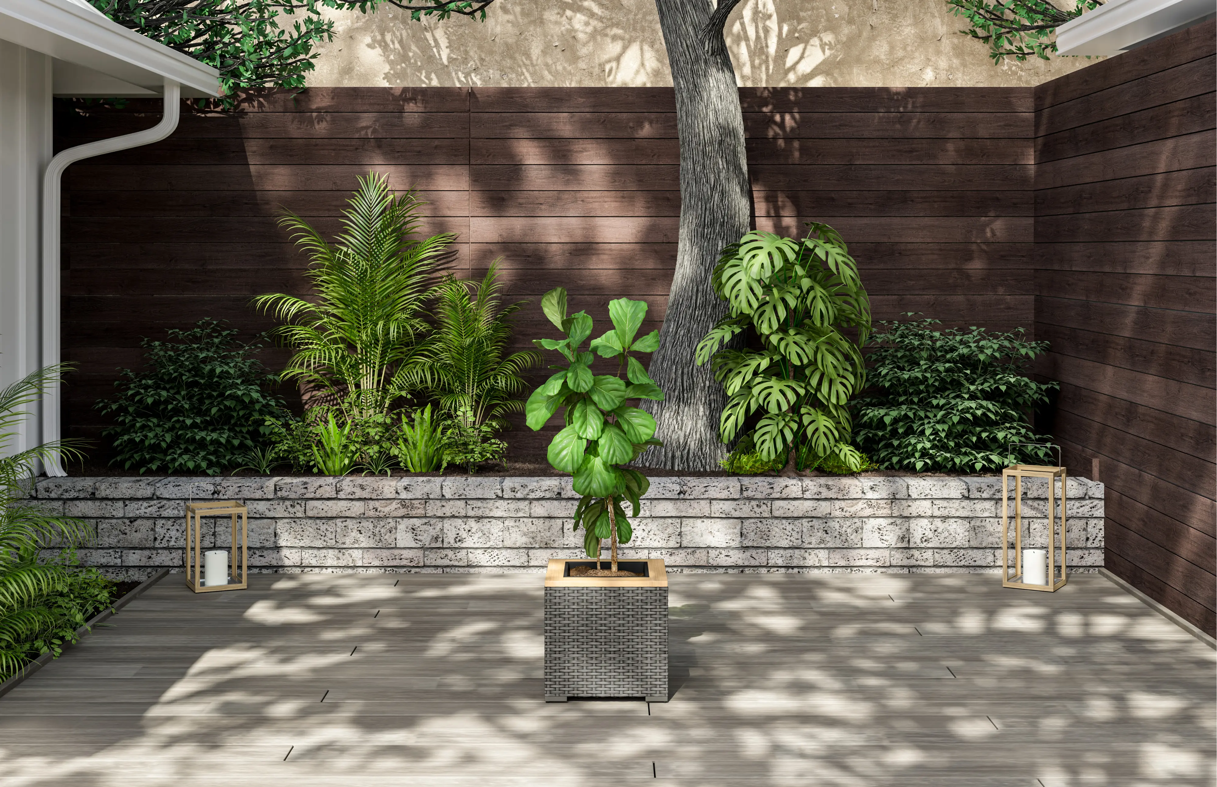 6801-24 Boca Raton Brown Outdoor Planter-3