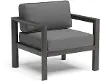 6730-10 Grayton Gray Outdoor Aluminum Armchair