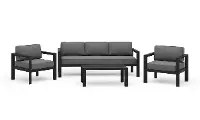 6730-30-10D-21 Grayton 4 Piece Gray Outdoor Sofa Set