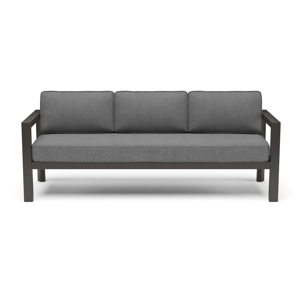 Grayton Gray Outdoor Aluminum Sofa