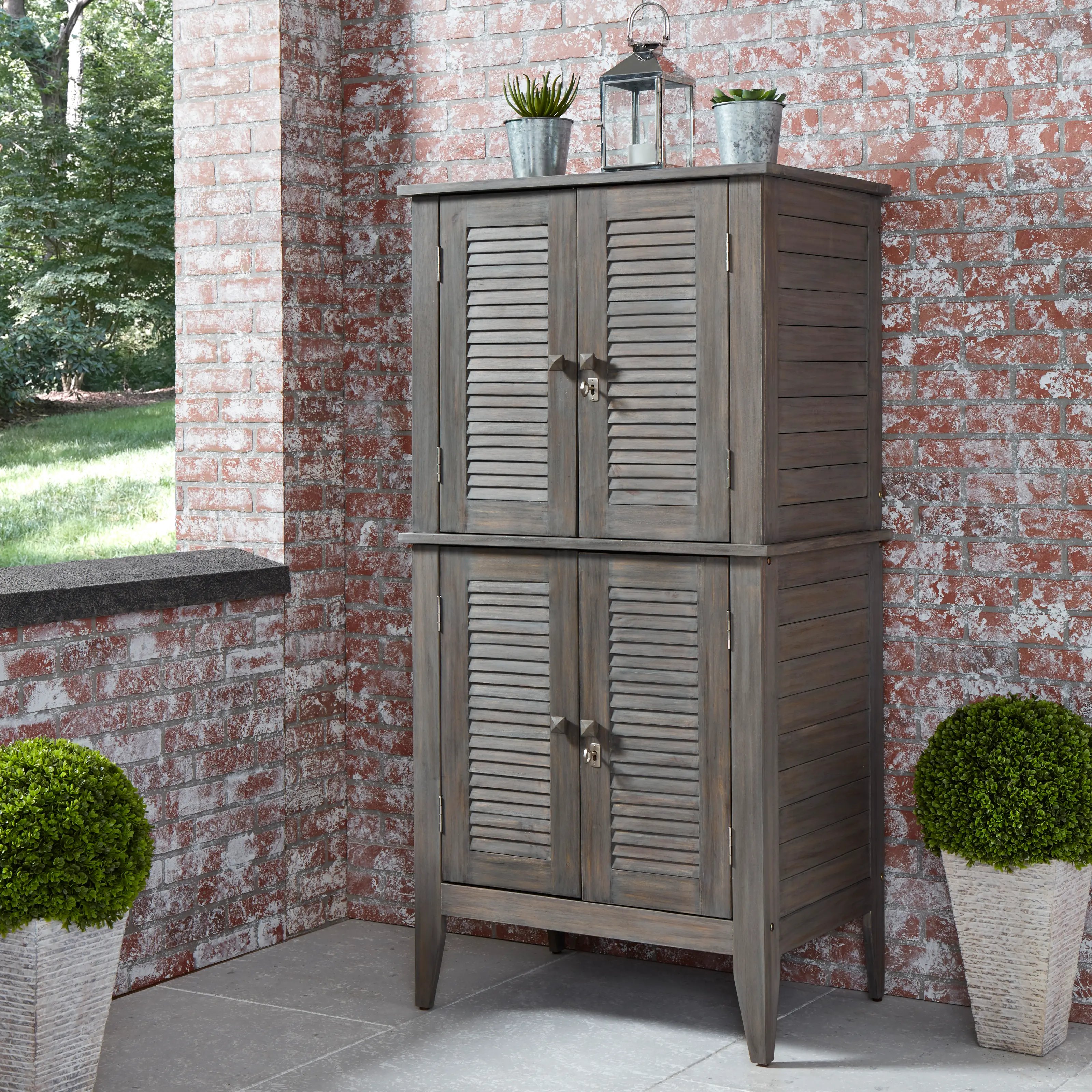 5664-27 Maho Gray Storage Cabinet by Homestyles-2