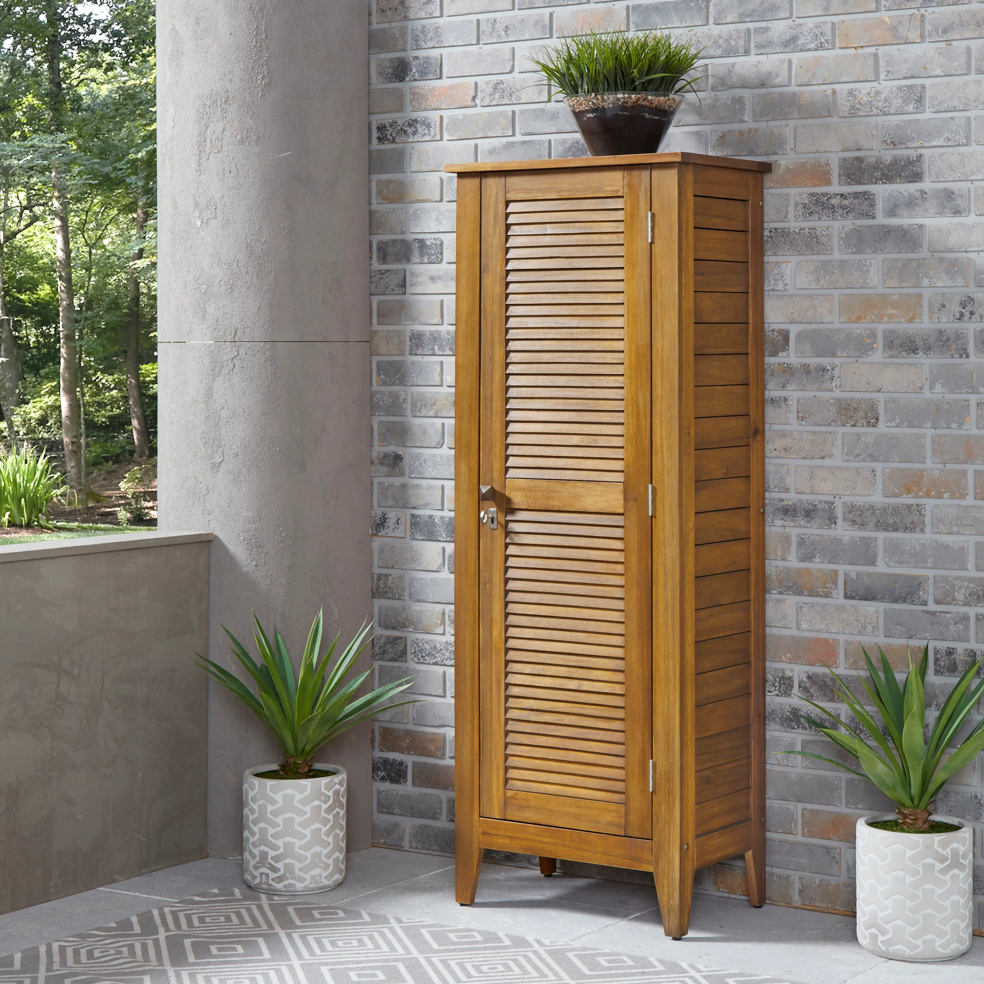 5663-26 Maho Brown Storage Cabinet-2
