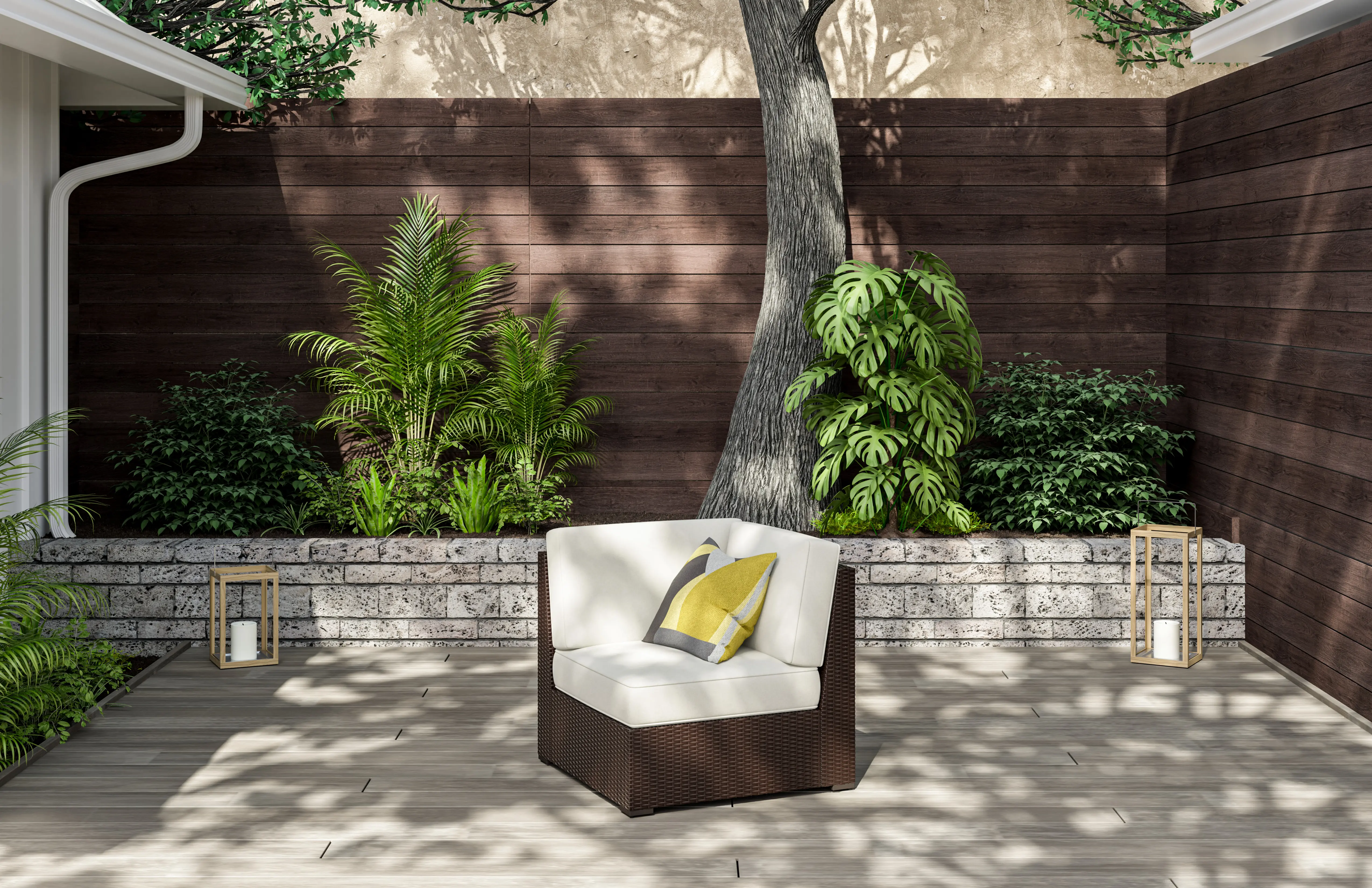 6800-12 Palm Springs Brown Outdoor Sectional Side Chair-2