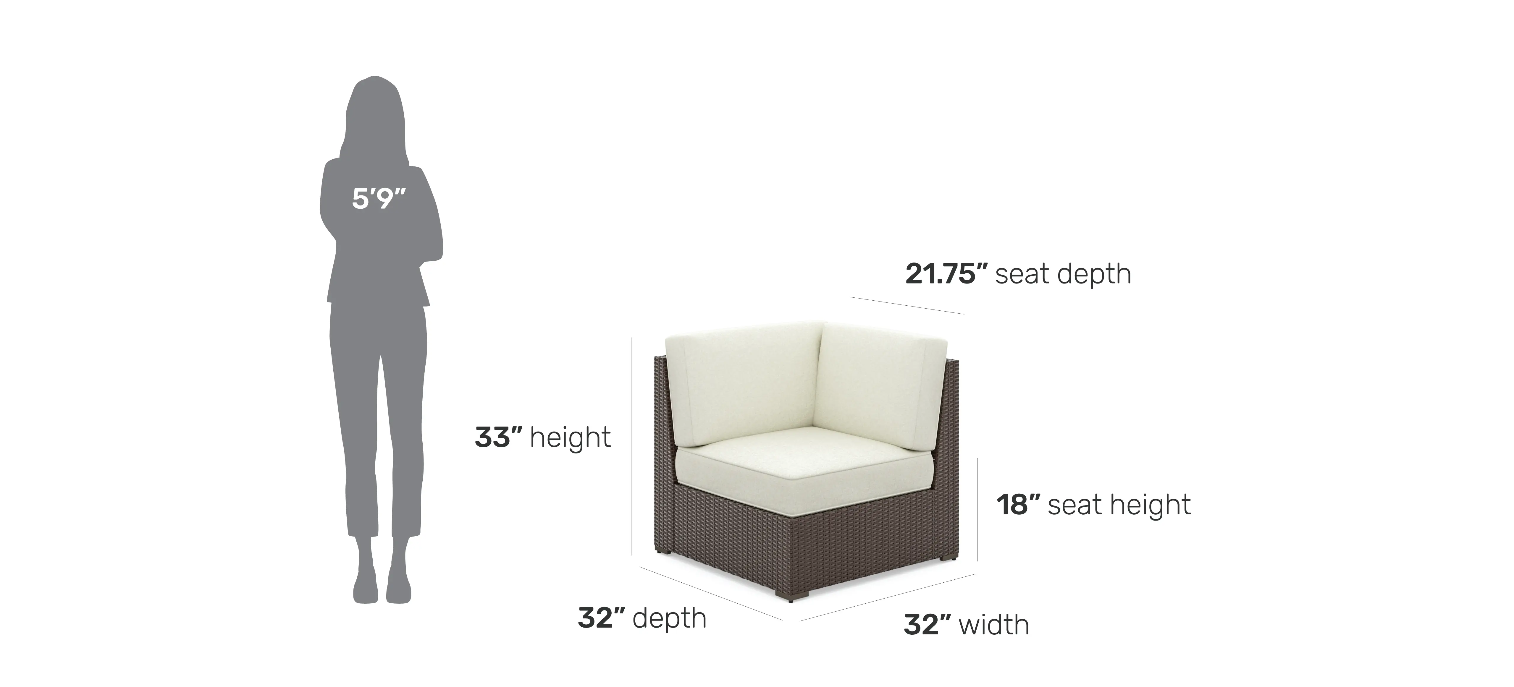 6800-12 Palm Springs Brown Outdoor Sectional Side Chair-3